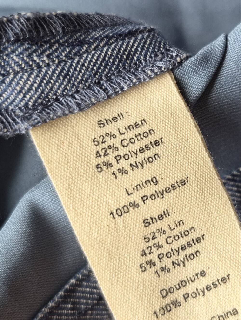L' Agence Livvy Pinstripe Straight Wide Leg Trousers Blue Pants Womens Sz 8 $450 - Picture 15 of 15